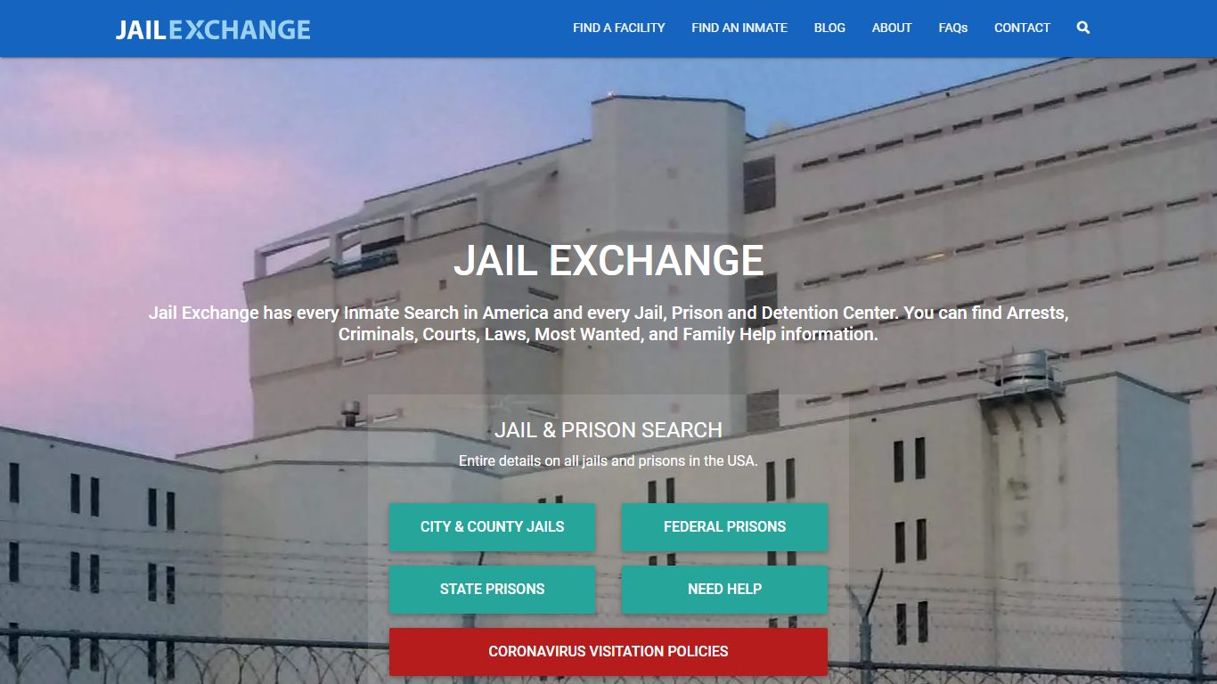 Jail Exchange - Free Information on Every Jail, Prison and Inmate in ...